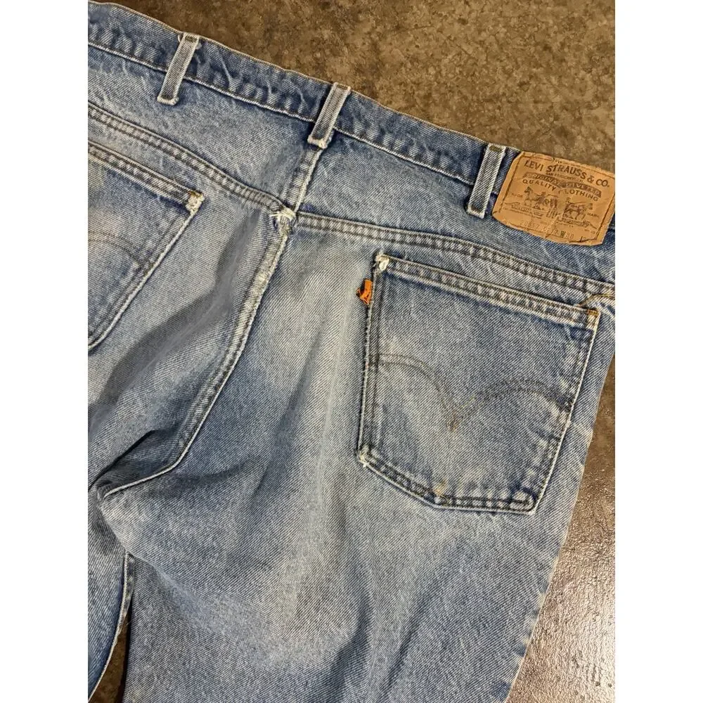 Vintage Levi’s 517 Orange Tab Bootcut Flair Talon Zipper USA made 36/29
